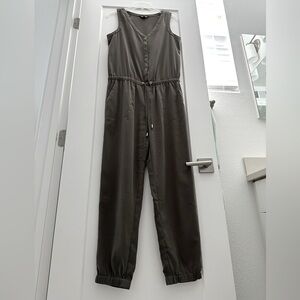 Express Green Sleeveless Jumpsuit